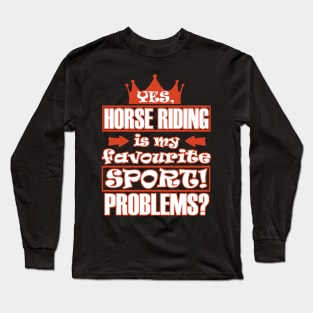 Riding Equestrian Horse Pony Riding Stable Girls Long Sleeve T-Shirt